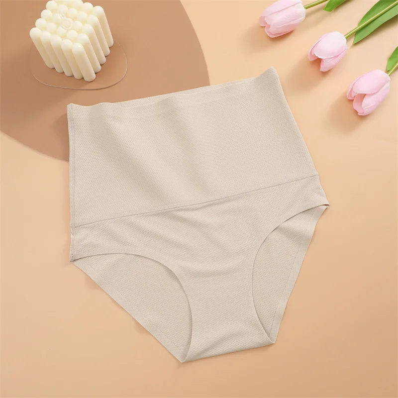 High-Rise Seamless Shapewear Briefs – Tummy Control & Breathable Comfort
