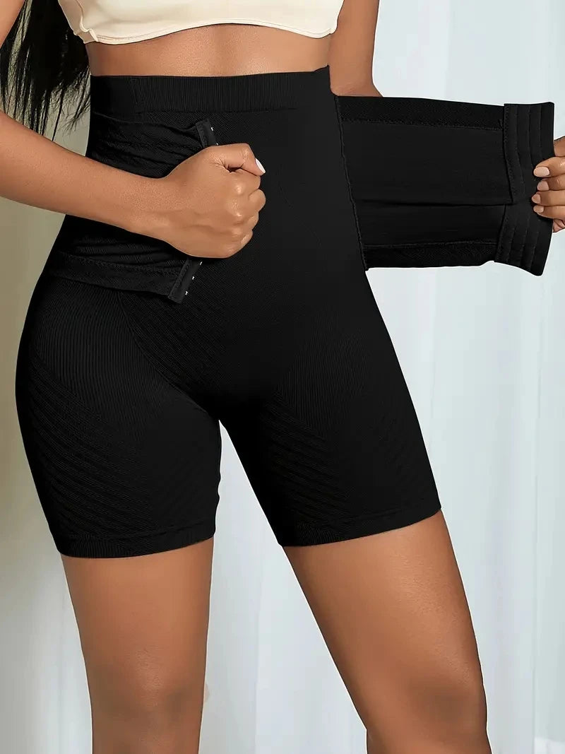 High-Waist Shapewear Shorts with Waist Cincher