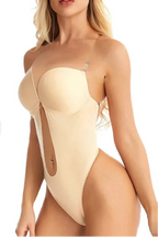 Backless Shapewear Bodysuit with Built-In Bra