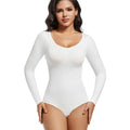 Long Sleeve Seamless Shapewear Bodysuit – Full Body Smoothing